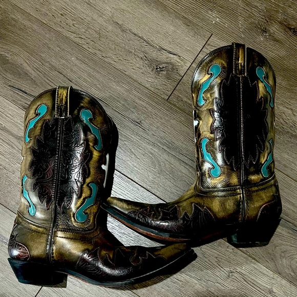 Smokey Mountain Leather Boots, size 10, beautiful hand crafted. - Picture 4 of 5